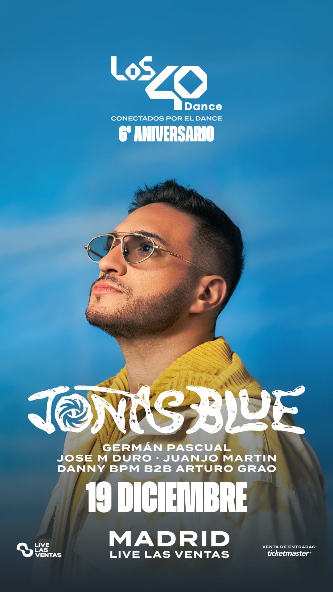 Cartel del 6º aniversario de LOS40 Dance