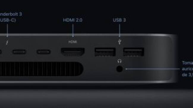 Los puertos del Mac Mini
