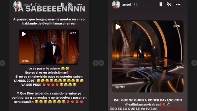 Anuel AA defiende el comportamiento de Will Smith en los Premios Oscar.