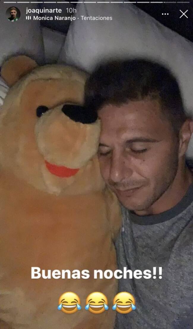 Joaquín en sus stories de Instagram.