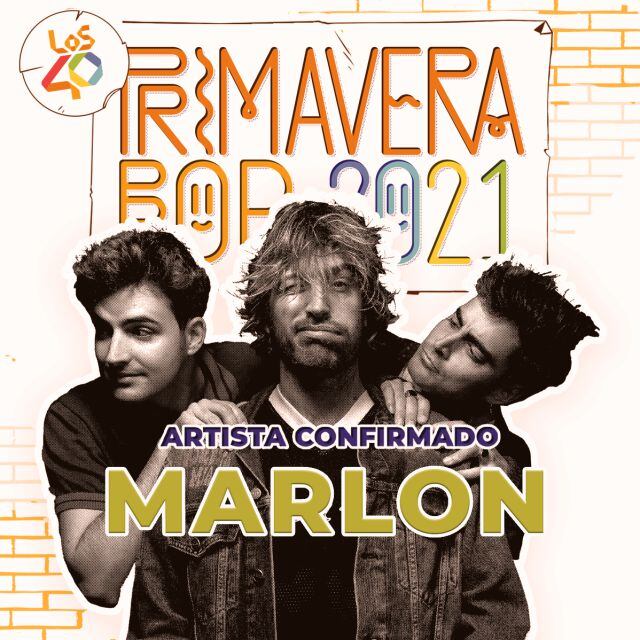 Marlon, confirmado para LOS40 Primavera Pop 2021.