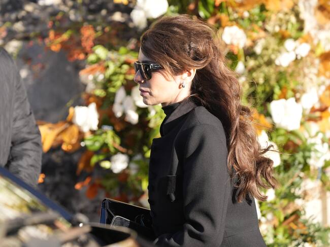 Cheryl en el funeral de Liam Payne . (Photo by Andrew Matthews/PA Images via Getty Images)