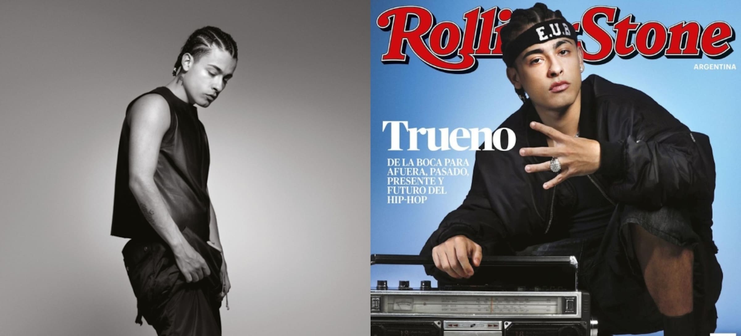 Trueno celebra los 50 años del hip-hop con portada en Rolling Stone ...