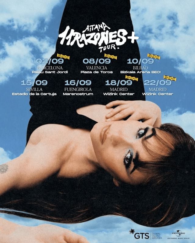 Fechas gira `11 Razones + Tour&quot; por España