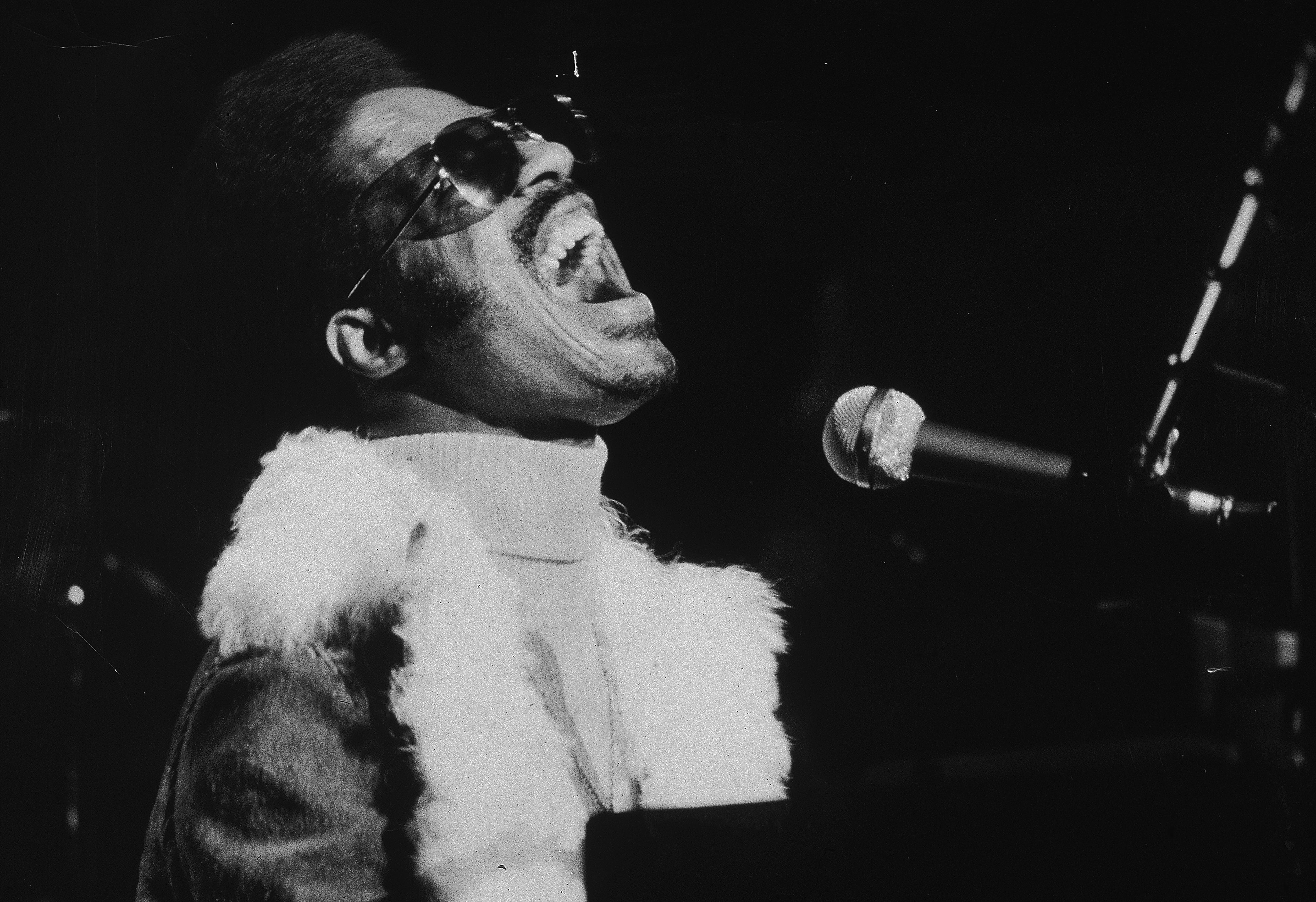 Stevie Wonder en el Madison Square Garden, 1974. (Photo by Larry C. Morris/New York Times Co./Getty Images)