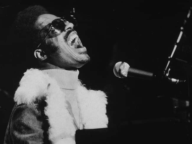 Stevie Wonder en el Madison Square Garden, 1974. (Photo by Larry C. Morris/New York Times Co./Getty Images)