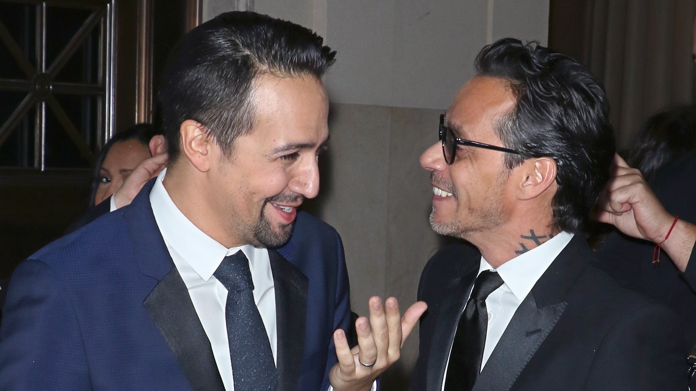 Lin-Manuel Miranda y Marc Anthony en una gala en Nueva York en 2019. / Jim Spellman/Getty