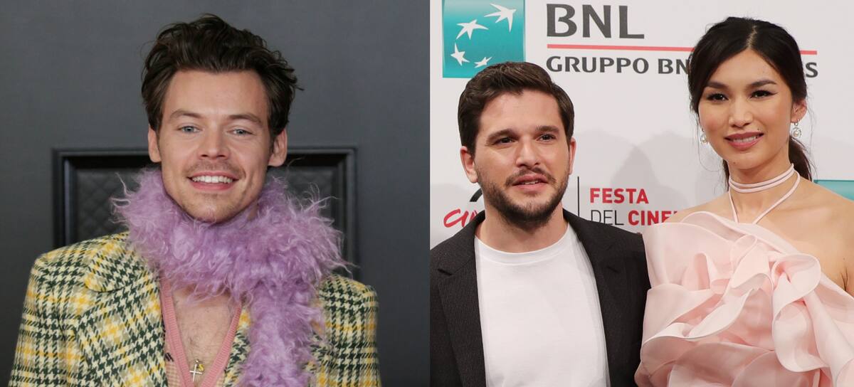 Harry Styles, Kit Harrington y Gemma Chan