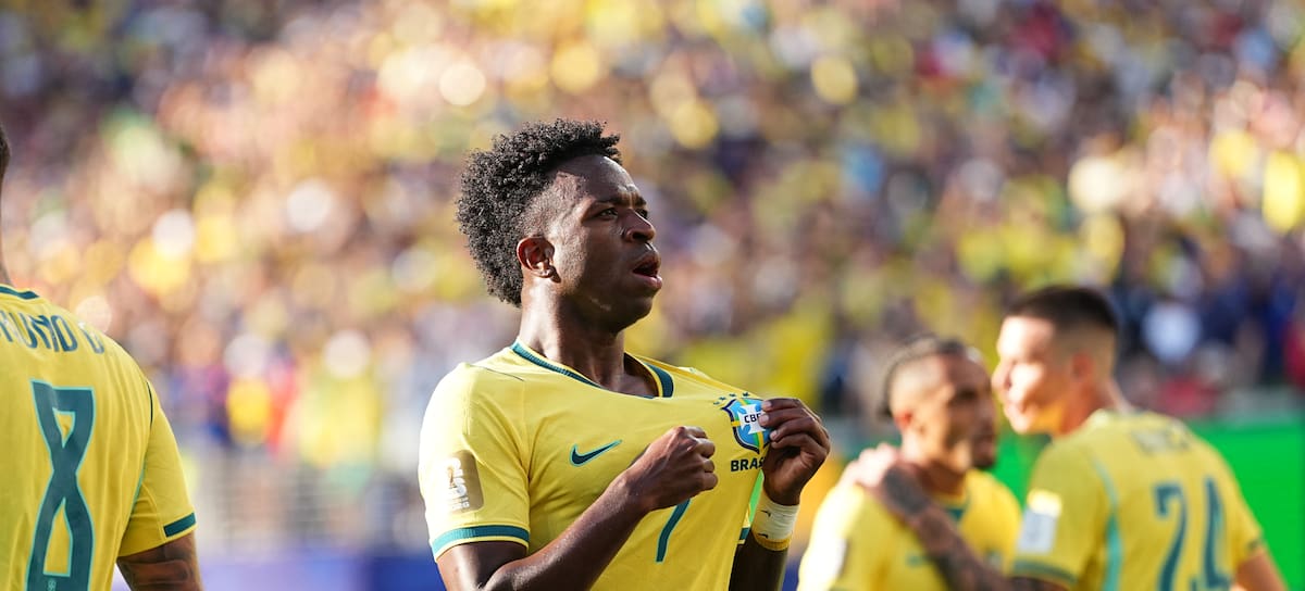 Vinícius Júnior con la selección de Brasil