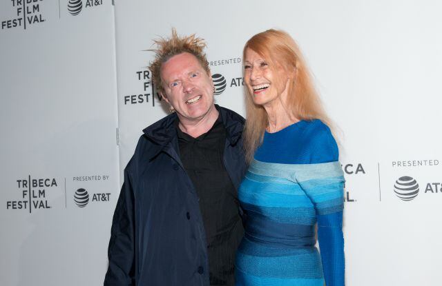 John Lydon junto a su mujer, Nora Forster, en 2017.