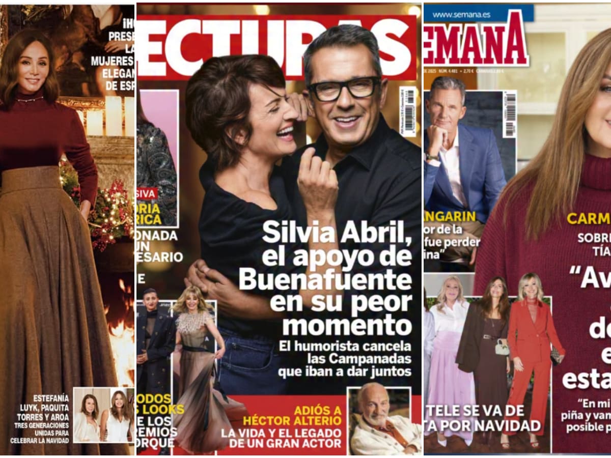 Las portadas de las revistas del corazón de hoy, 17 de diciembre: Isabel Preysler, Cristina Pedroche y Carmen Morales