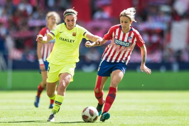 El Wanda Metropolitano hasta arriba para disfrutar del fútbol femenino.