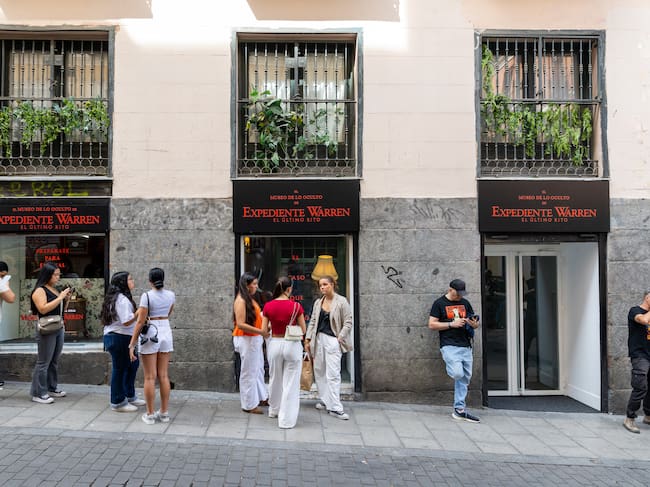 El espacio 'Amén' tematizado con el Museo de lo Oculto de 'Expediente Warren: El Último Rito' en Madrid. / Alberto Espada