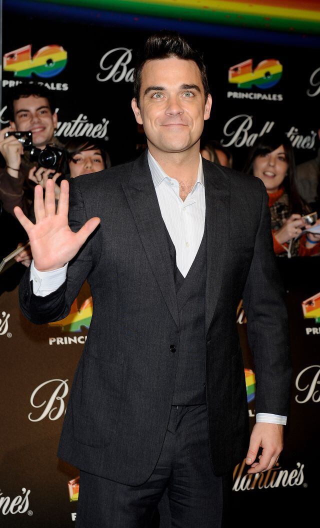 Robbie Williams en los Premios los 40 Principales en 2009.