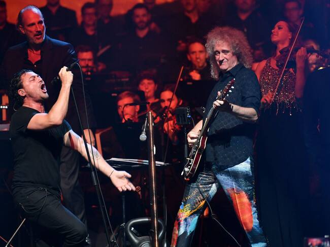 Vittorio Grigolo y Brian May actuaron en el Starmus Festival.