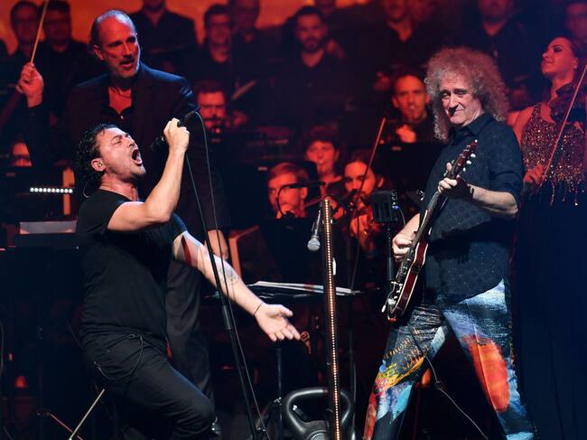Vittorio Grigolo y Brian May actuaron en el Starmus Festival.