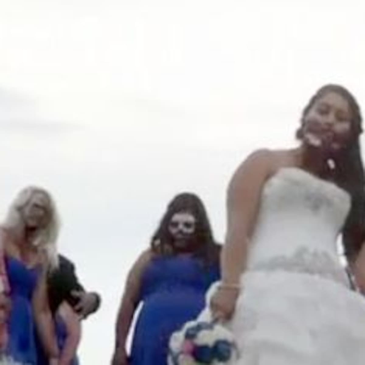 Un casamiento con temática zombie, increíble!
