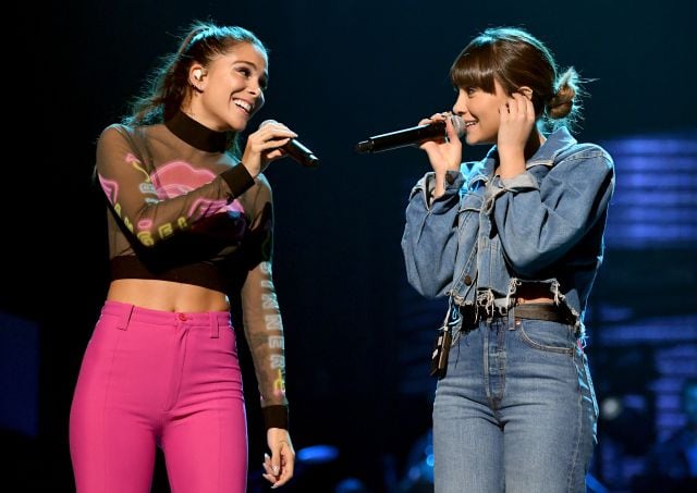 Aitana y Greeicy en los ensayos de los Latin Grammy 2019. / Foto: Kevin Winter/Getty Images for LARAS.