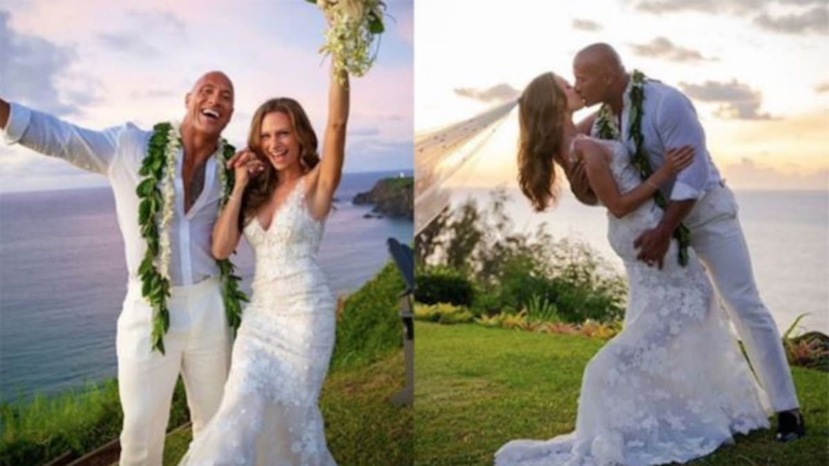 Dwayne Johnson "La Roca" se casa en Hawái