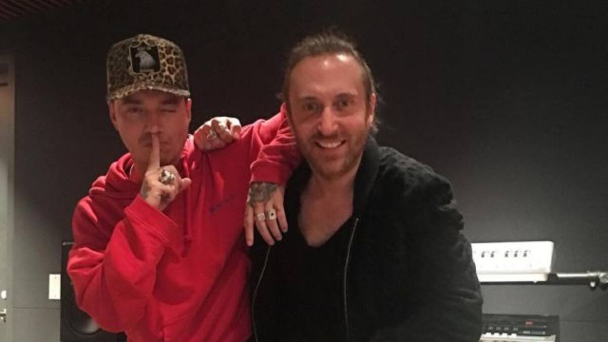 JBalvin junto a Guetta
