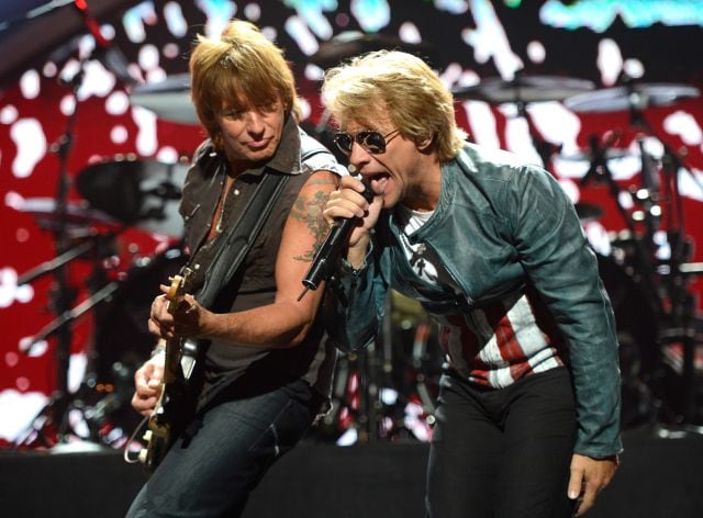 Richie Sambora y Jon Bon Jovi, en el iHeartRadio Music Festival de 2012 en Las Vegas.