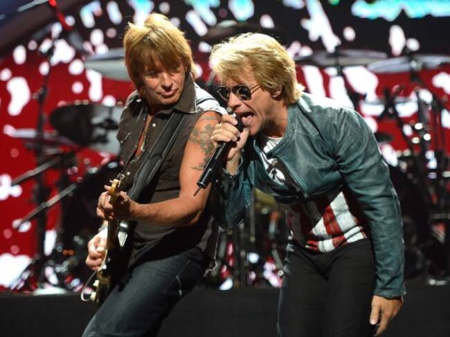 Richie Sambora y Jon Bon Jovi, en el iHeartRadio Music Festival de 2012 en Las Vegas.