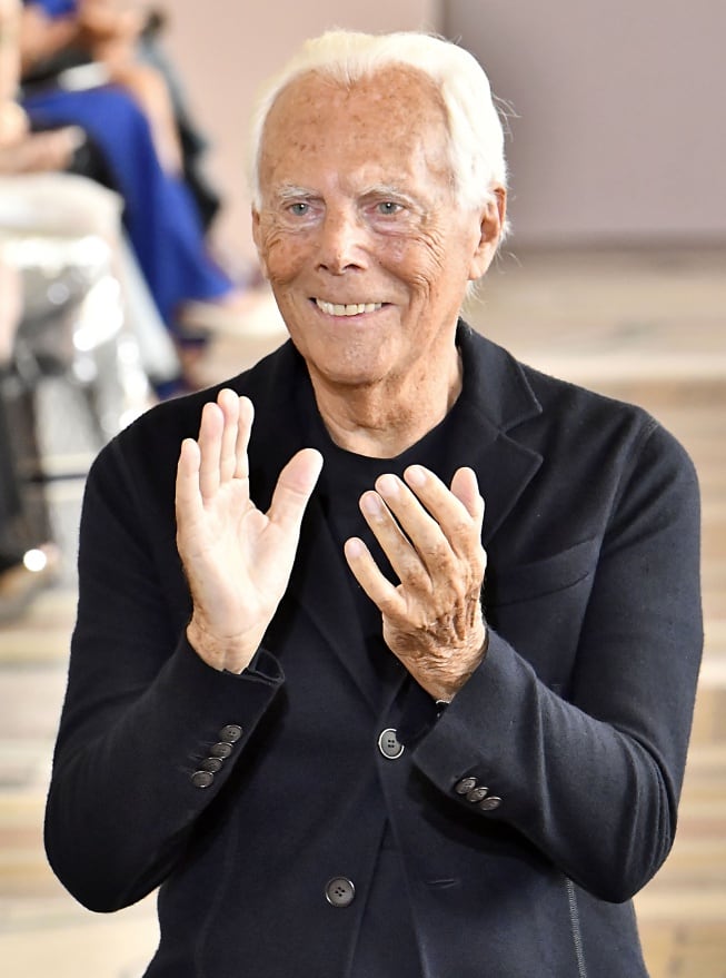 El diseñador Giorgio Armani