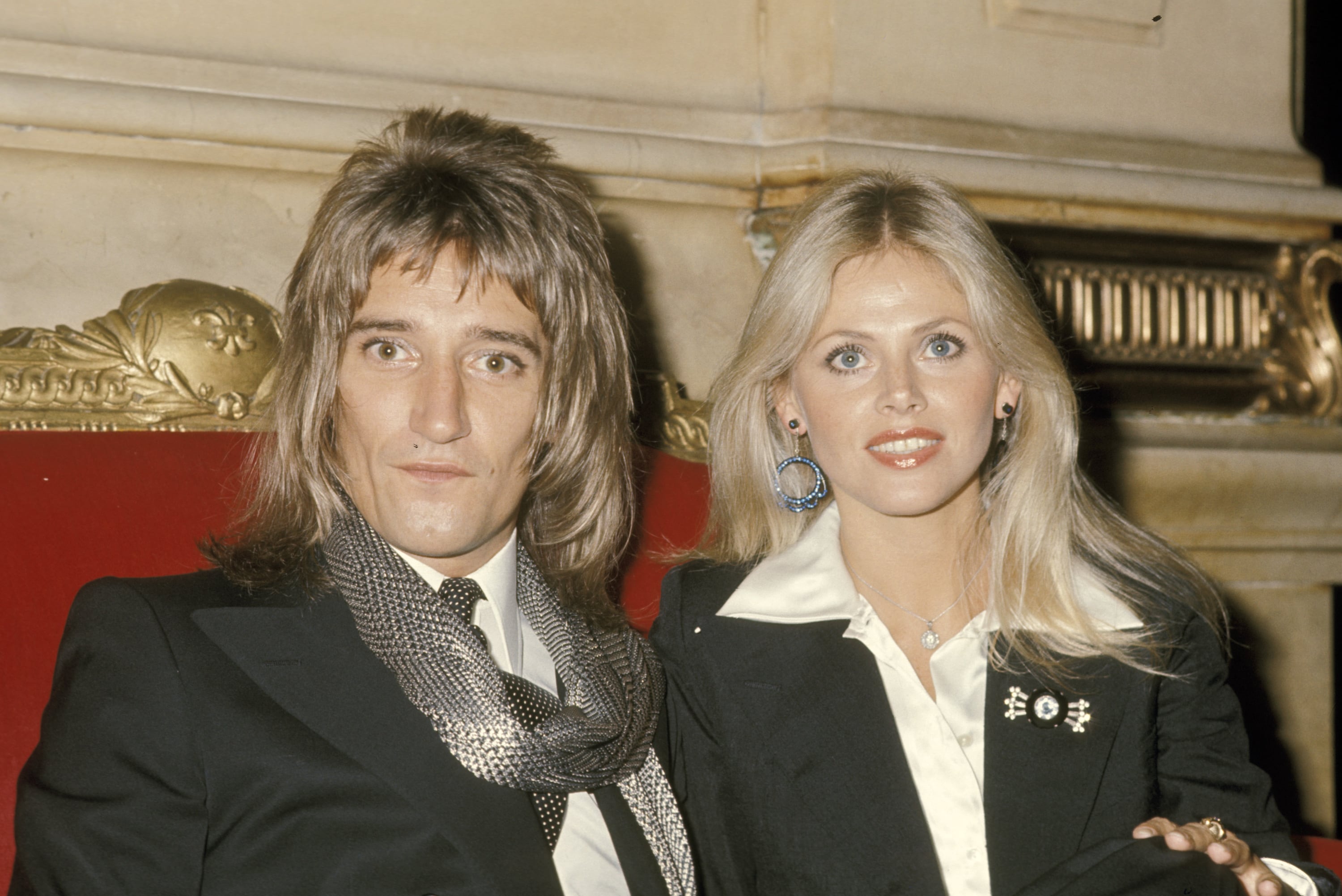 Rod Stewart y Britt Ekland