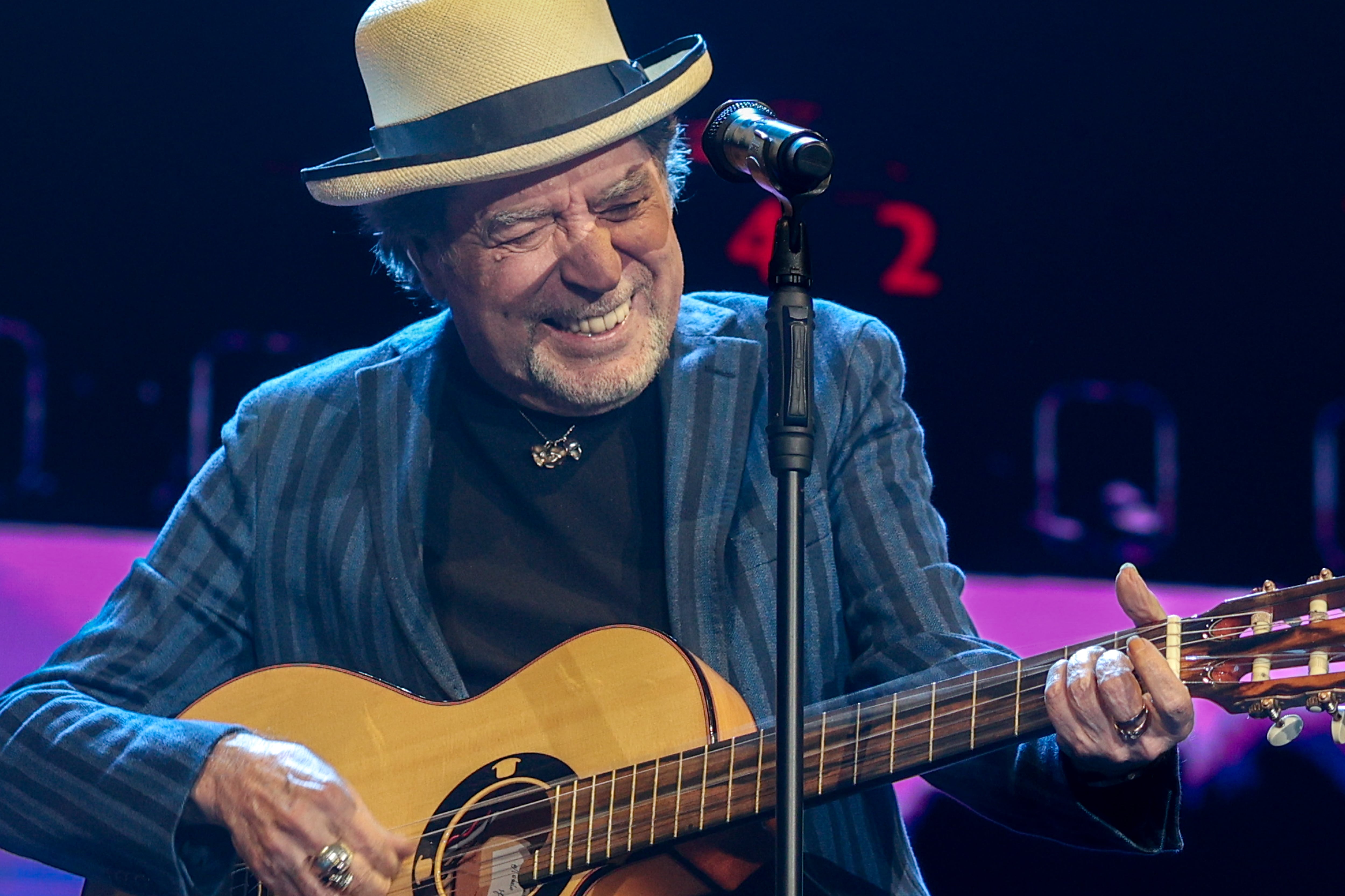 Joaquín Sabina, durante un concierto en Madrid en 2023