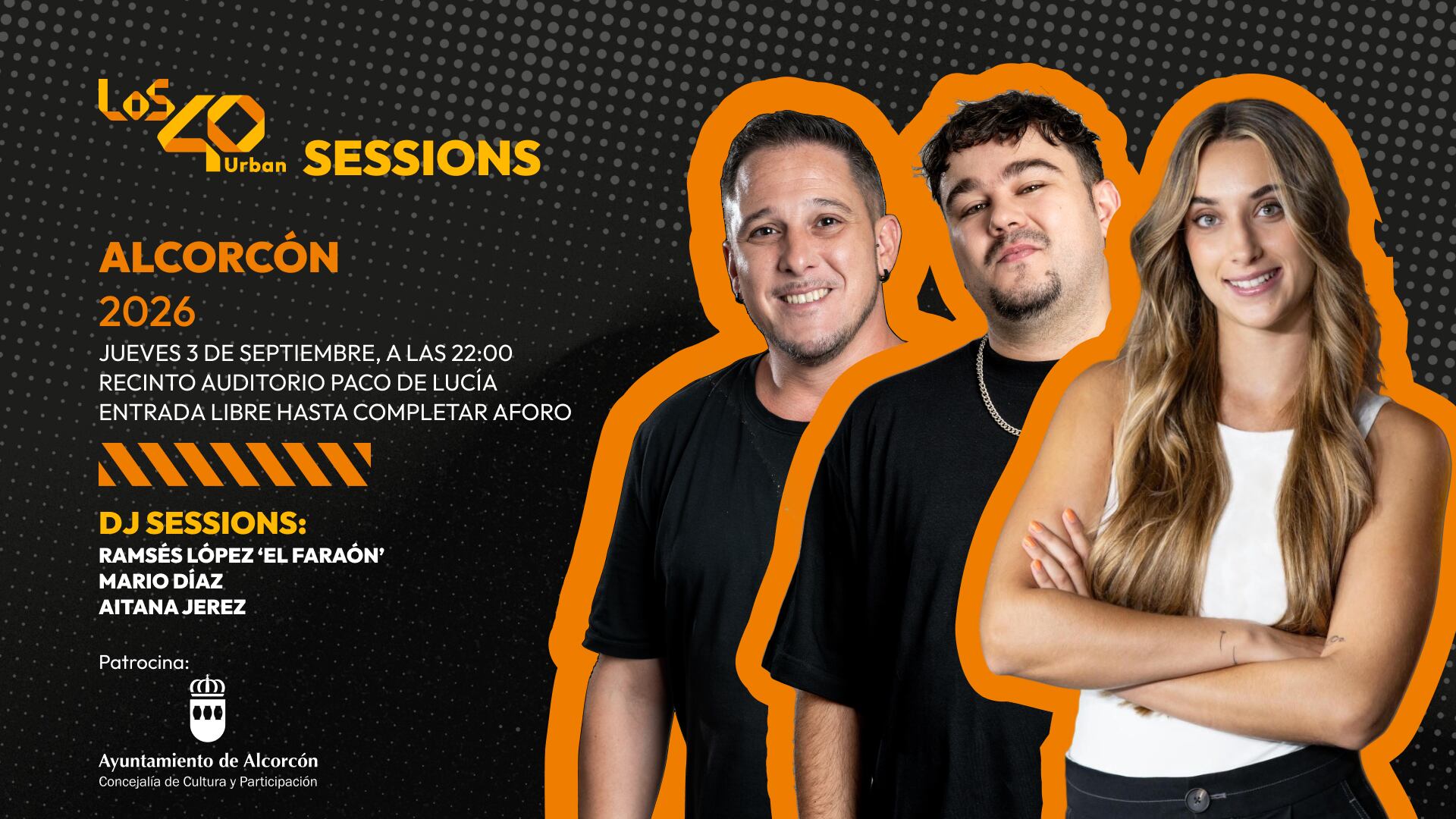 LOS40 Urban Sessions Alcorcón con Ramsés López, Mario Díaz y Aitana Jerez
