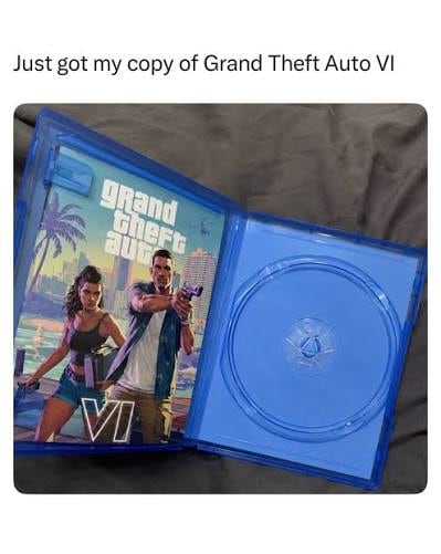 Las redes bromean con la falta de disco en la versión física de GTA VI