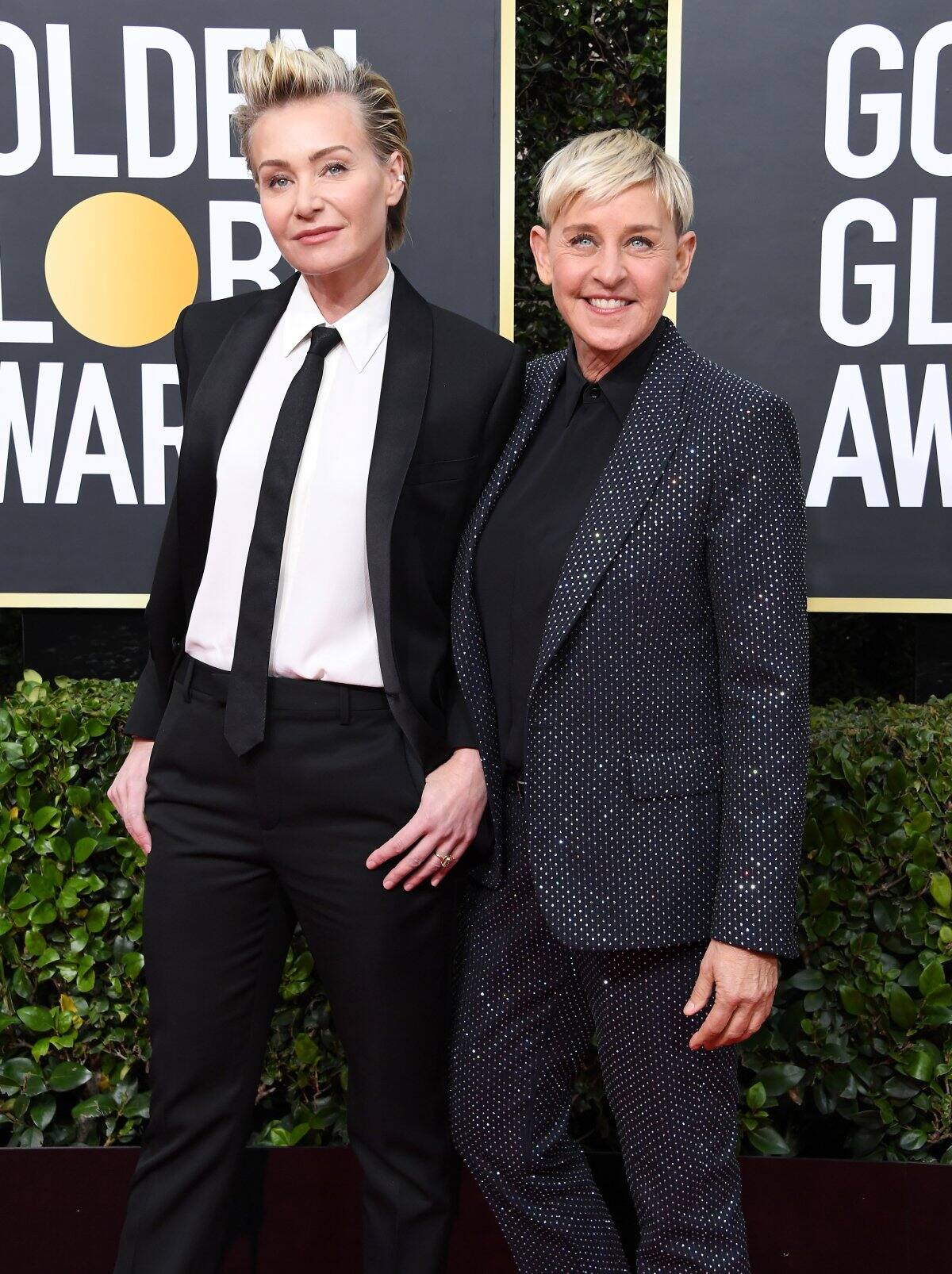 Portia de Rossi and Ellen DeGeneres / Getty Images
