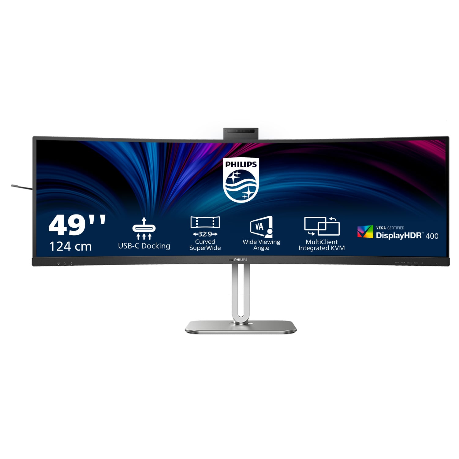 Imagen renderizada del monitor Philips 49B2U5900CH