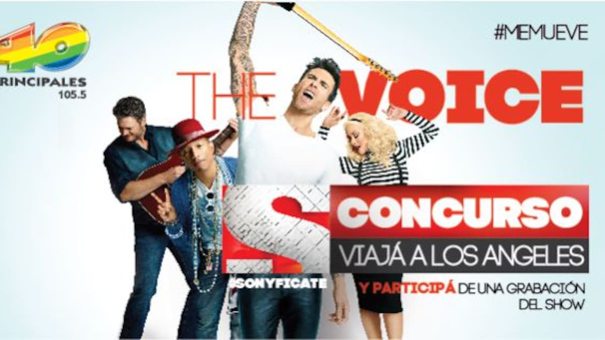 40 Principales y Canal Sony te llevan a Estados Unidos a ser parte de "The Voice"