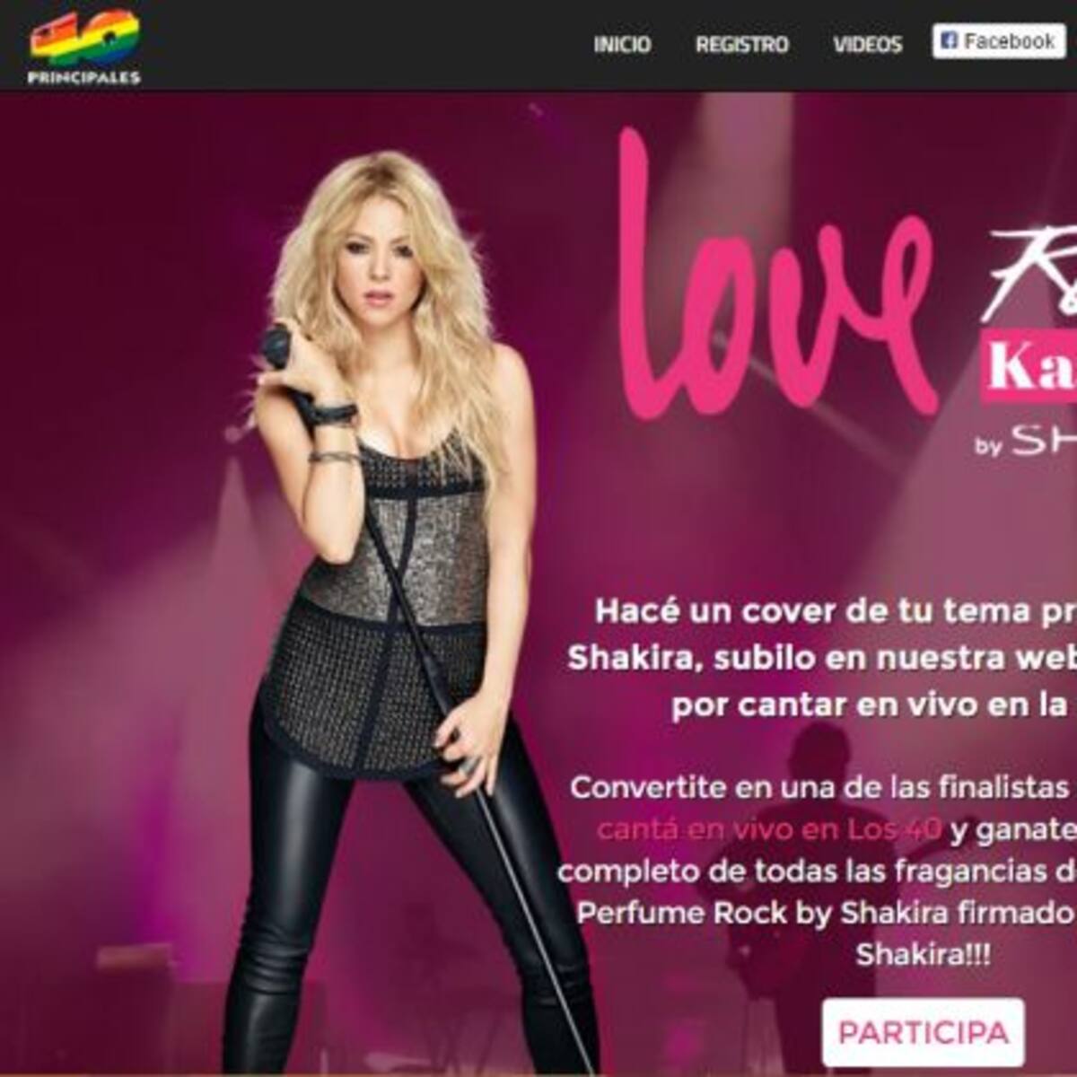 Bases y Condiciones del Concurso Love Rock Karaoke by Shakira
