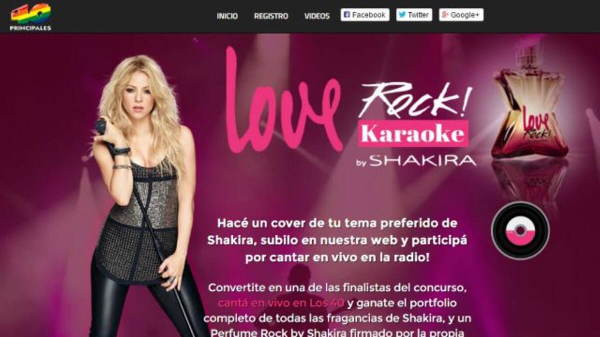 Bases y Condiciones del Concurso Love Rock Karaoke by Shakira