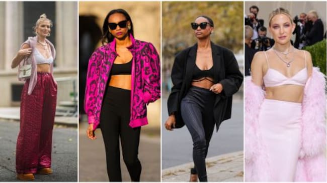 El 'bra top' puede levarse de muchsa formas distintas.