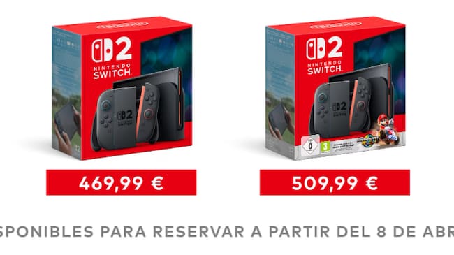 Precio oficial de Nintendo Switch 2.