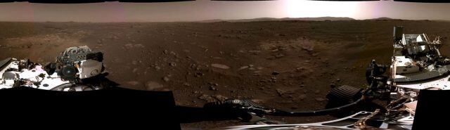 Primera foto panorámica de marte por el rover Perseverance