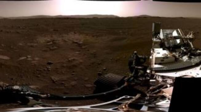 Primera foto panorámica de marte por el rover Perseverance