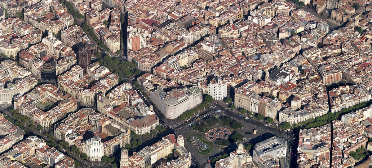 Plaza De Cataluna, Barcelona.