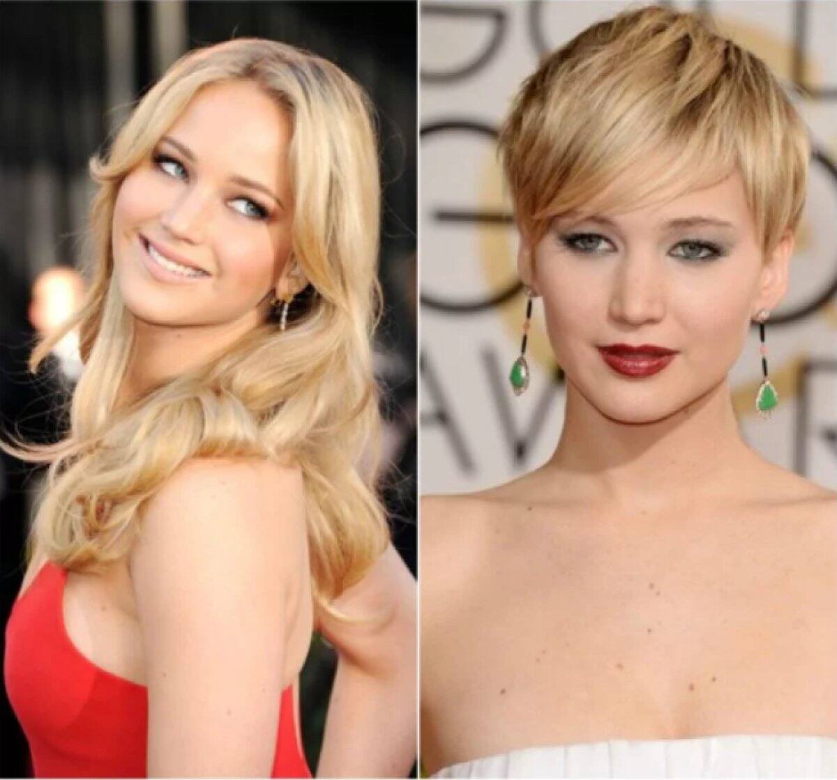 Jennifer Lawrence - El rubio le queda muy bien, al igual que su pelo corto.