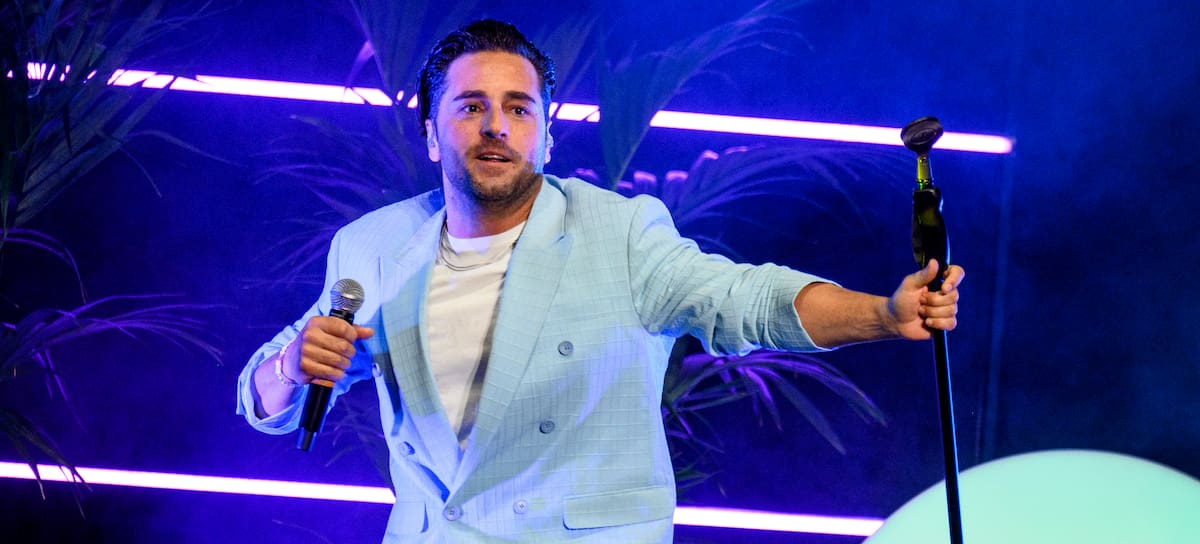 David Bustamante en una actuación en Madrid