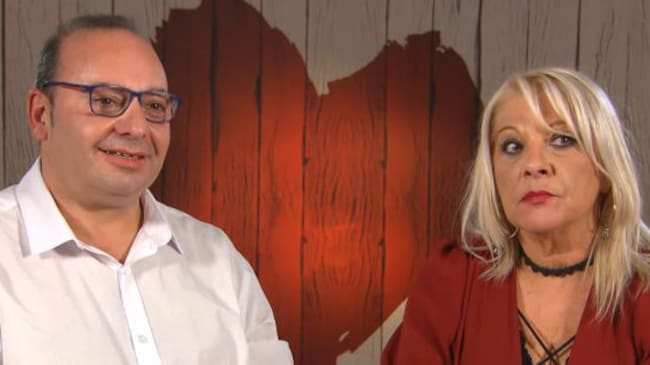 Carlos y Mari Paz en 'First Dates'.