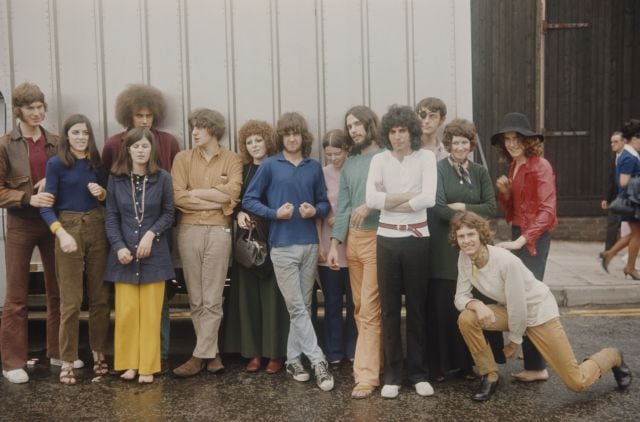 Miembros del grupo Ibex posando en 1969, con Freddie Mercury incluido.