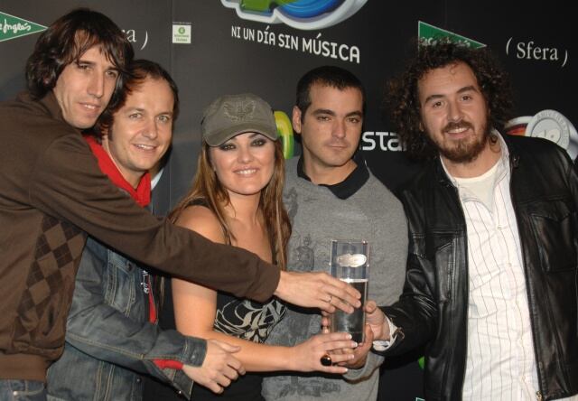 La Oreja de Van Gogh (y Amaia Montero) en la gala de los premios 40 Principales en 2006