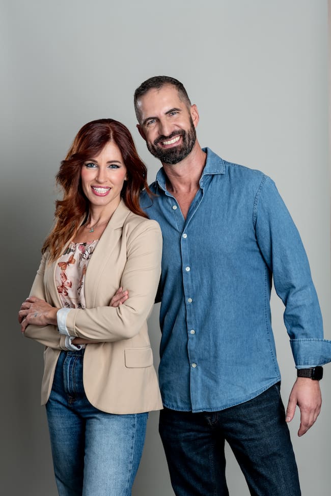 Javier Penedo y Andrea Sánchez, presentadores de 'Morning Box', de LOS40 Classic
