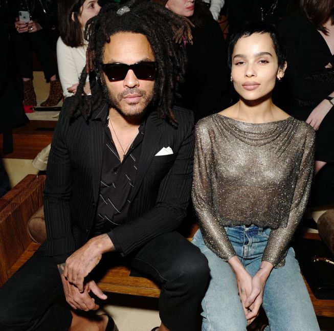 Lenny Kravitz junto a su hija, Zoe Kravitz, en una imagen de archivo.