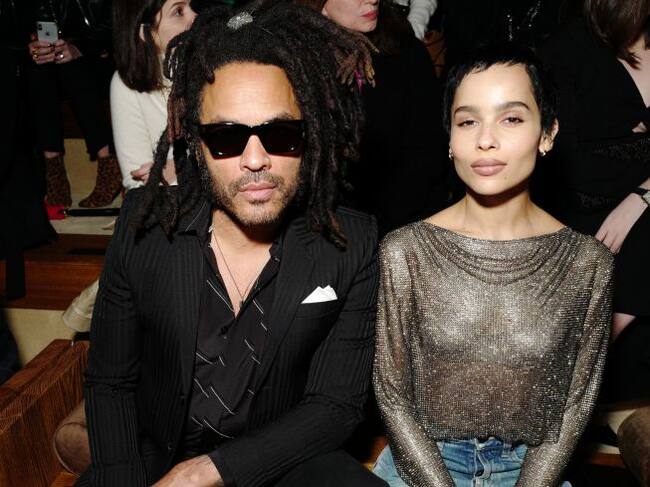 Lenny Kravitz junto a su hija, Zoe Kravitz, en una imagen de archivo.