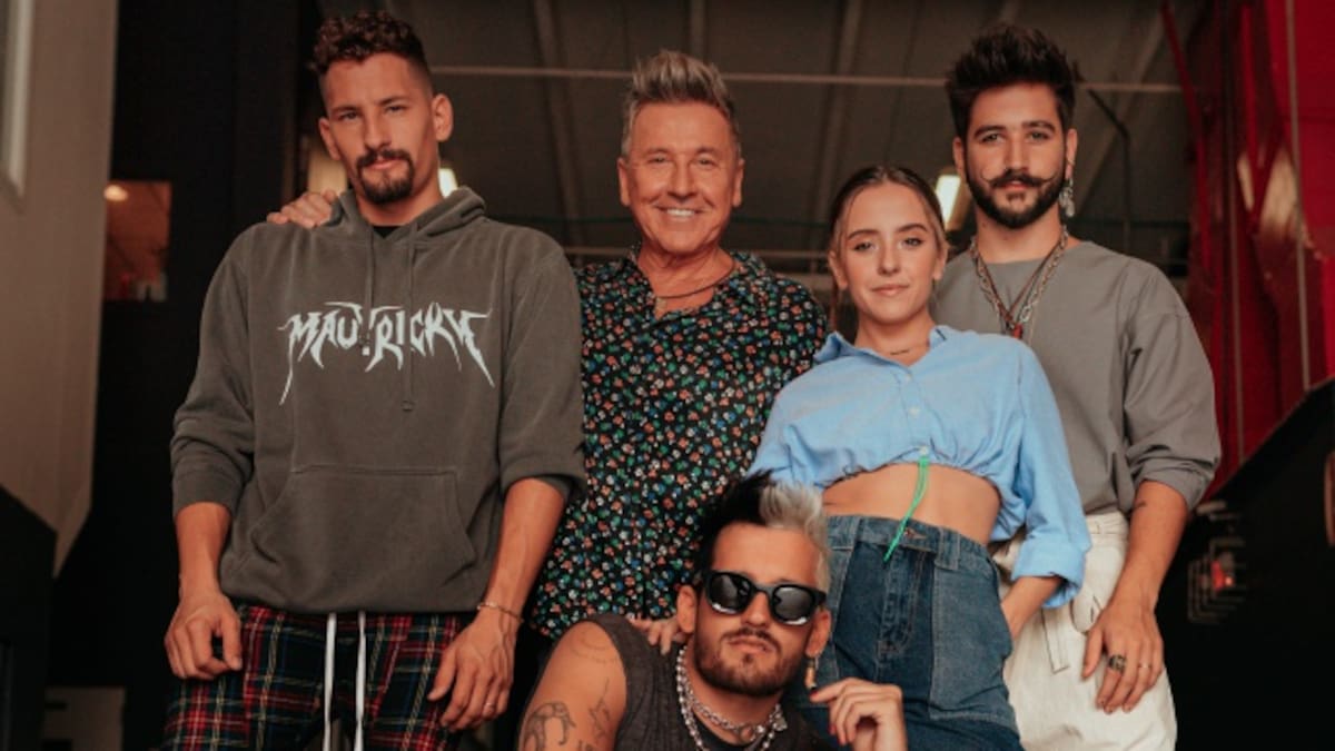 Montaner, Mau y Ricky, Eva luna y Camilo en "Amén"